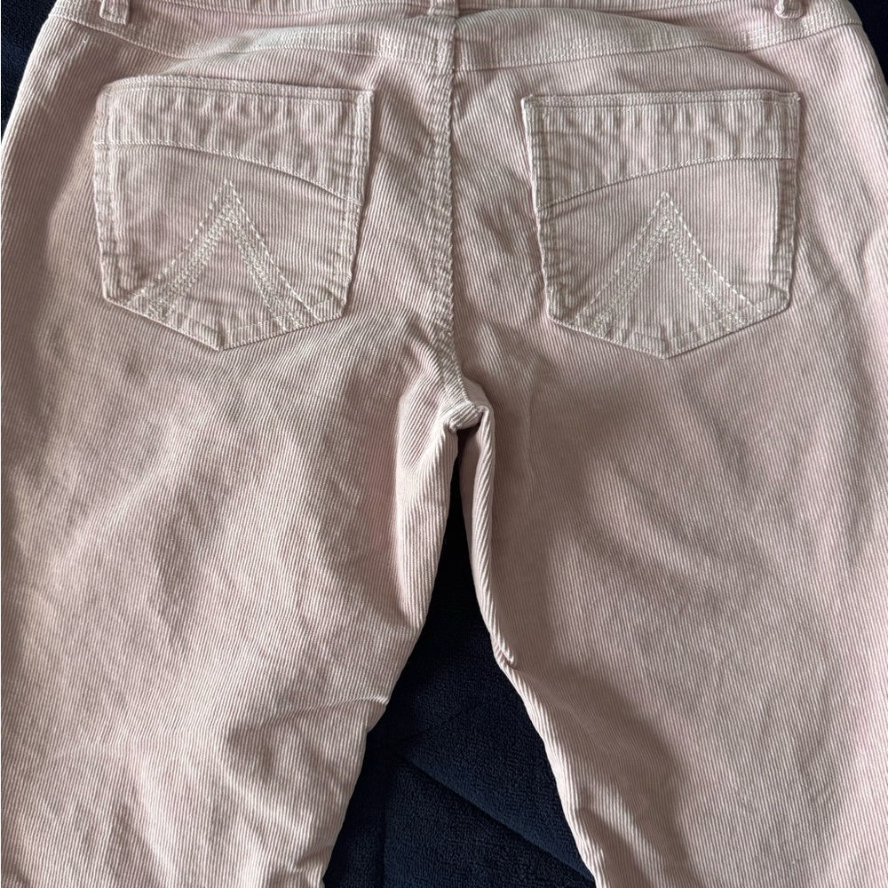 dELiA*s Light Pink Corduroy Low Waist Pants Flattering Pockets Size 4